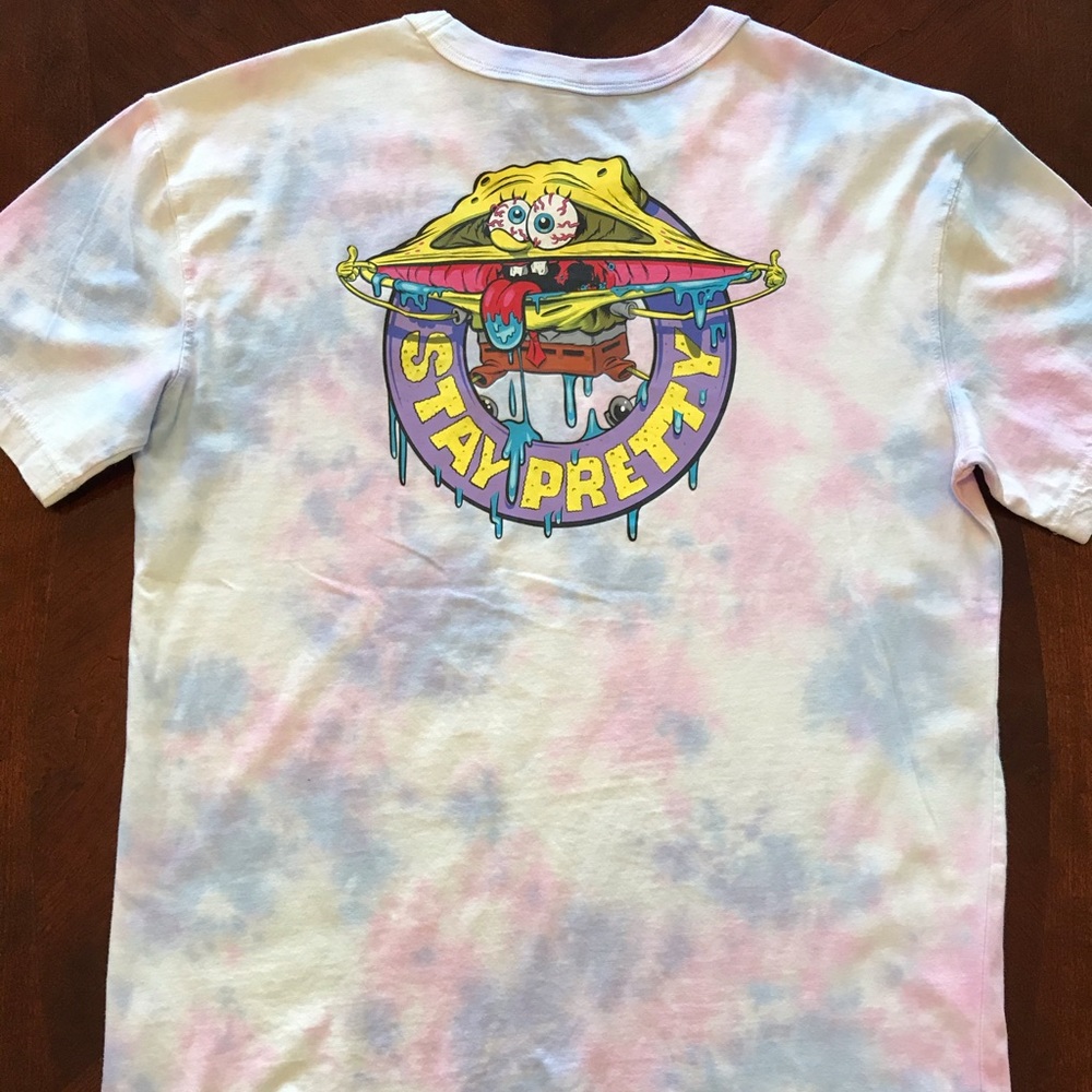 SPONGEBOB 2-Sided STAY PRETTY T-shirts XS,S,M,L,XL